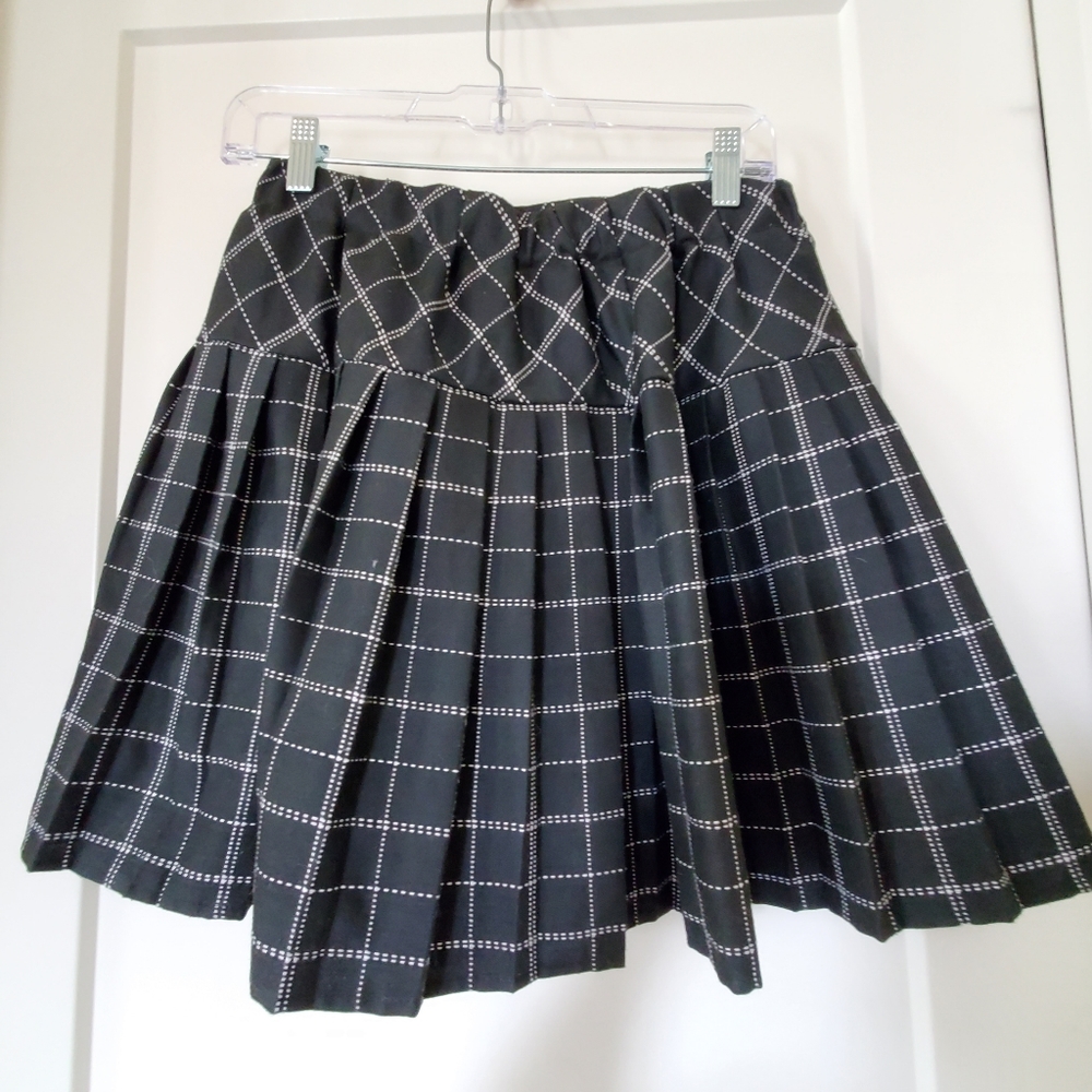 Urban CoCo Women's Elastic Waist Tartan Pleated School Skirt